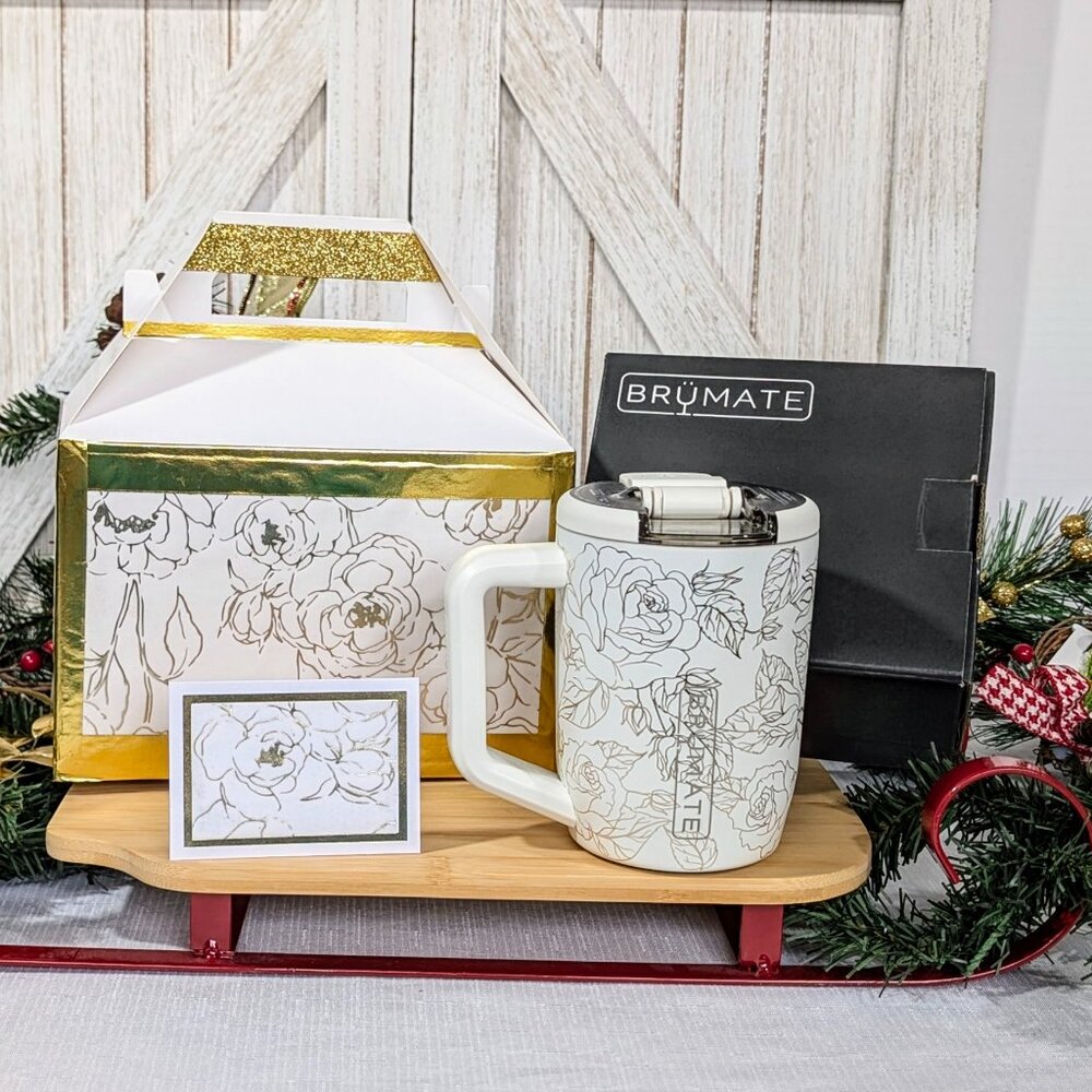 New!  BruMate Resa Müv 15oz in Enchanted Rose! Handmade Coordinating Box & Tag - Picture 6 of 10